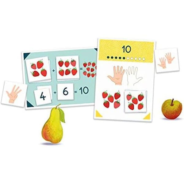 Montessori pedagogiskt spel - Clementoni - Räkna till 10 - Tillverkat i Italien