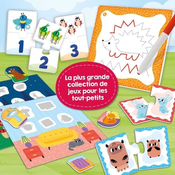 Utbildningsspel - LISCIANI - Carotina Baby - 60 aktiviteter - Minne och logik - Upptäck grunderna - Från 2 år