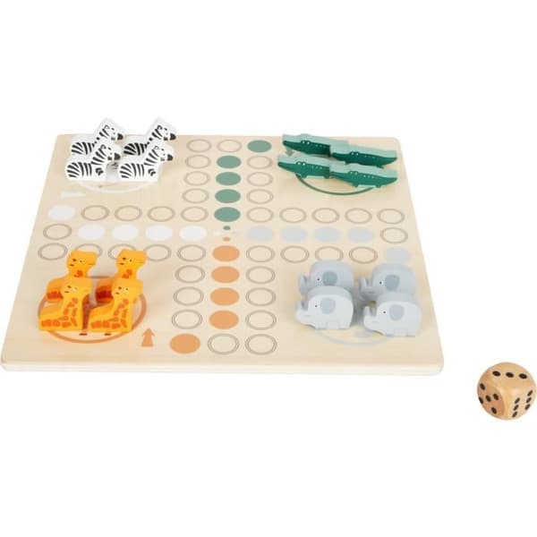 Small Foot ludo spel safari junior 26 cm trä