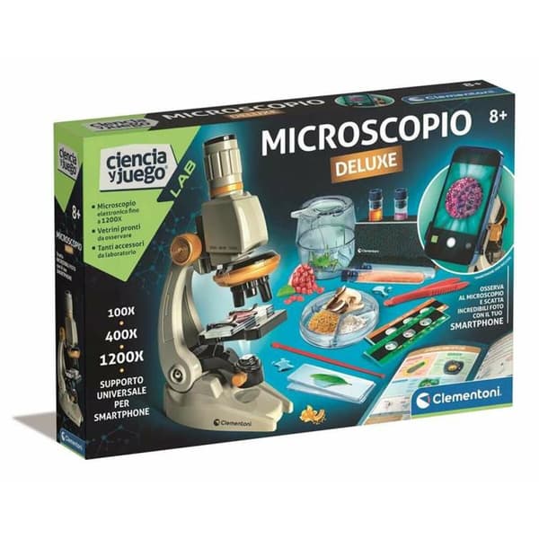 Mikroskop Clementoni Smart Deluxe Børns 45 x 37 x 7 cm