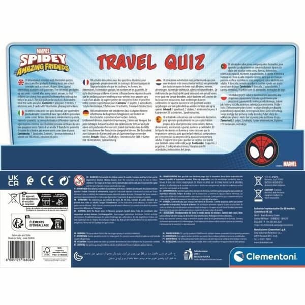 Opettavainen peli Clementoni Spidey Amazing Friends Travel Quiz