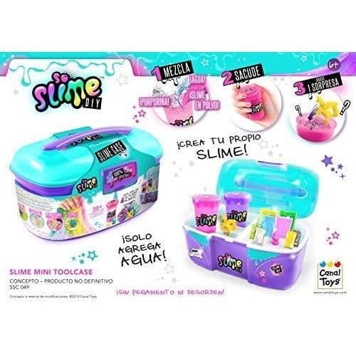 Channel Toys So Slime Mini Toolcase Glow in the Dark/Färgskiftande (SSC049), Flerfärgad (1)