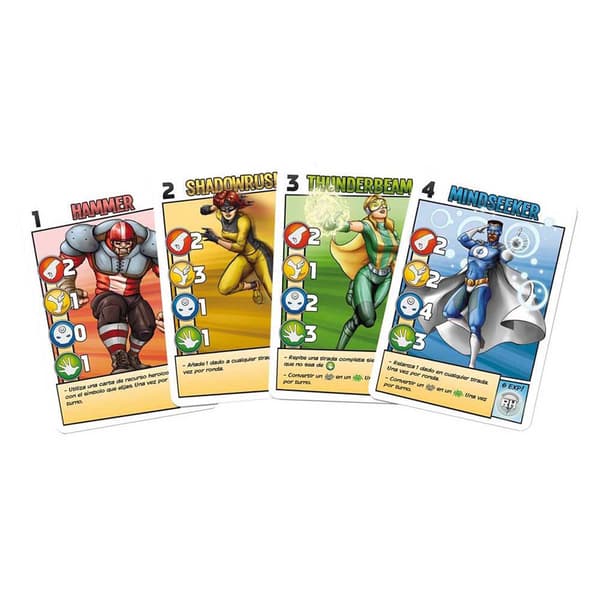 Asmodee Kort Brætspil Rookie Heroes Flerfarvet