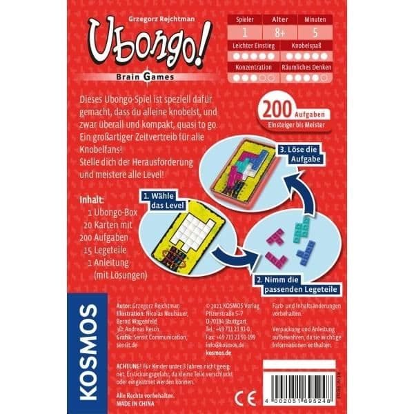 KOSMOS 69524 BARNBRÄDSPEL PUSSELBRÄDSPEL