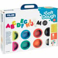 Miniatyrbillede 1 af 5: Kreativt Modellervoks Spil Milan Many Letters Alfabet 37 Dele