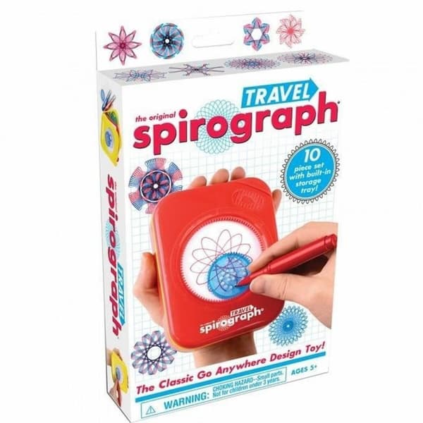 Tegningssæt Spirograph Silverlit travel Multifarvet 10 Dele