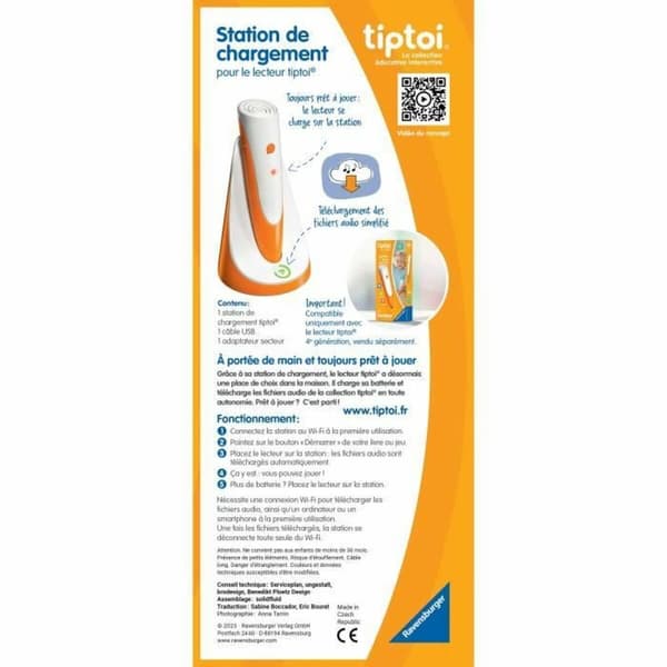 Utbildningsspel Ravensburger tiptoi® Station charge 4005556001798 (FR)