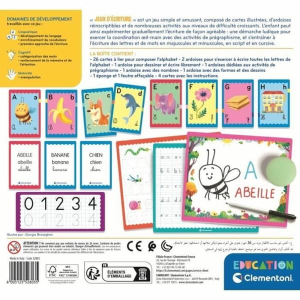 Lærerigt Spil Clementoni Jeux d'écriture (FR)