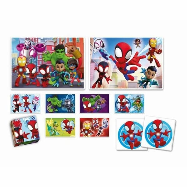 Lærerigt Spil Clementoni Coffret Spidey 4 en 1 (FR)