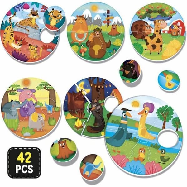 Lærerigt Spil Lisciani Giochi Montessori Baby Round Puppies (FR)