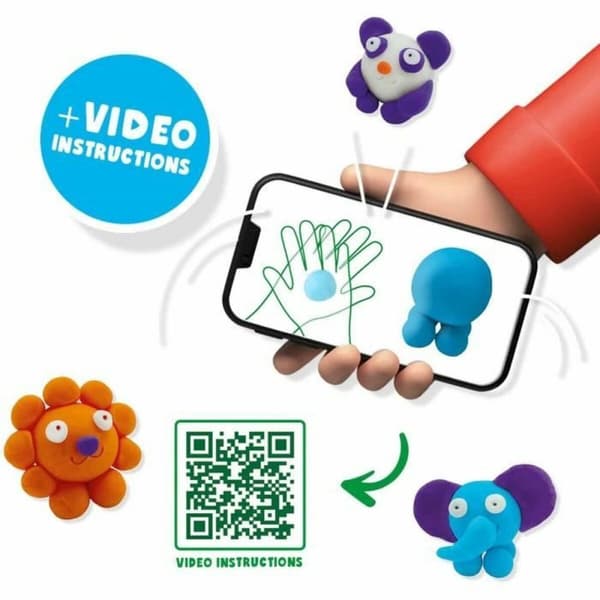Modellera Spel SES Creative (6 Delar) (4 Delar)