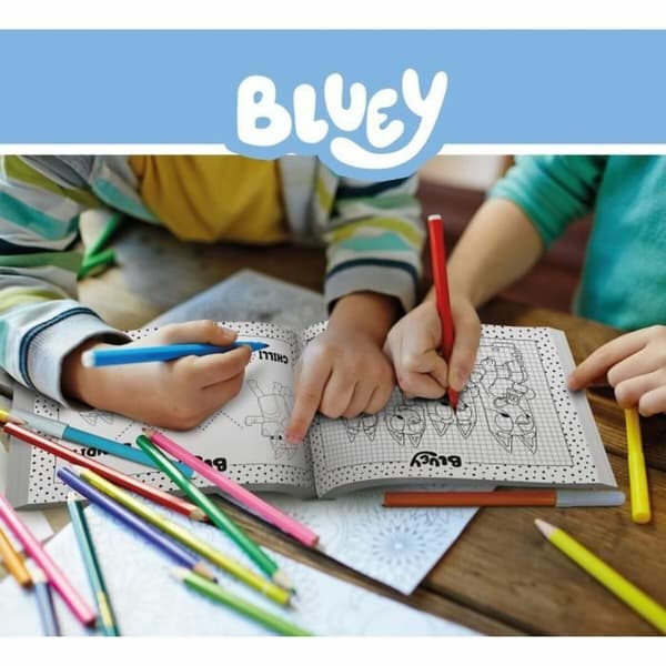 Målarblad Lisciani Giochi Bluey Multicolour