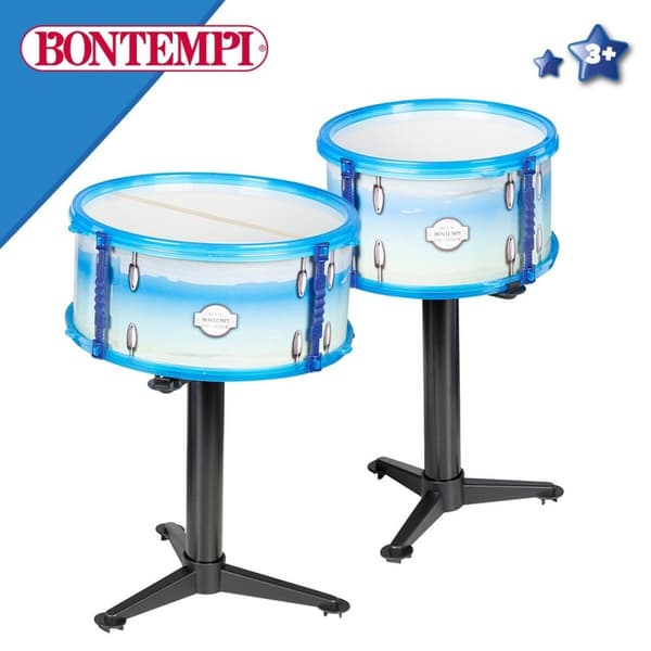 Trumset Bontempi Blå Plast 85 x 68 x 65 cm (9 Delar) (2 antal)