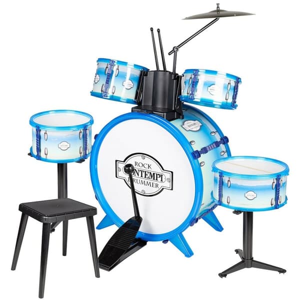 Trumset Bontempi Blå Plast 85 x 68 x 65 cm (9 Delar) (2 antal)