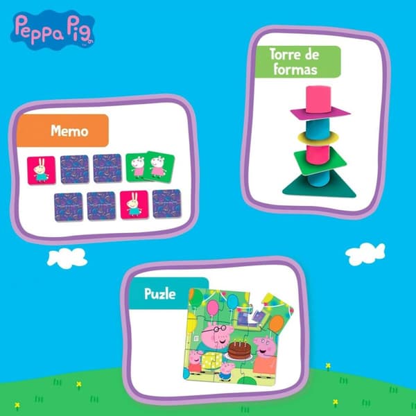 Utbildningsspel Peppa Pig Edu Games Collection 24,5 x 0,2 x 24,5 cm (6 antal) 10-i-1