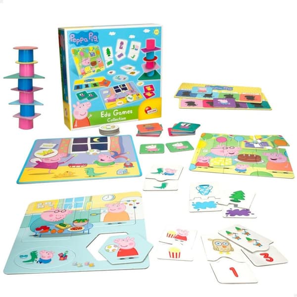 Utbildningsspel Peppa Pig Edu Games Collection 24,5 x 0,2 x 24,5 cm (6 antal) 10-i-1