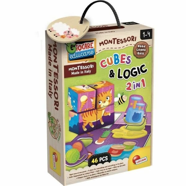 Utbildningsspel Lisciani Giochi Cubes & Logic 2 in1 (FR)