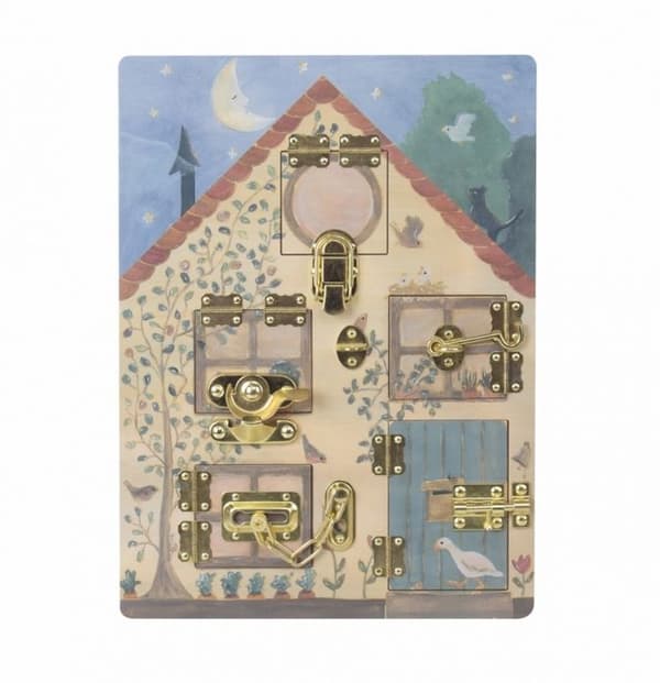 Aktivitetsbord - Egmont Toys - Kaninhus - Beige - Från 3 år - Mixad