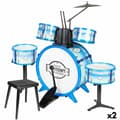 Miniatyrbillede 1 af 7: Musikalske trommer Bontempi Blå Plastik 85 x 68 x 65 cm (9 Dele) (2 enheder)