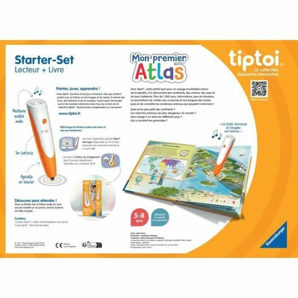 Lærerigt Spil Ravensburger tiptoi® Starter Atlas 4005556001774 (FR)
