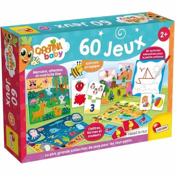 Lærerigt Spil Lisciani Giochi Carotina Baby 60 Jeux (FR)