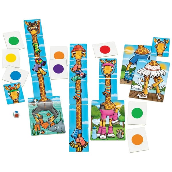 Lærerigt Spil Orchard Giraffes in scarves (FR)
