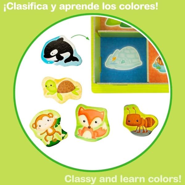 Pedagogisk Spill Lisciani 26 x 6 x 26 cm dyr Montessorimetoden 67 Deler 6 enheter