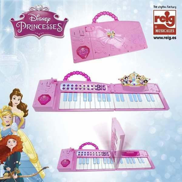 Lekepiano Disney Princess Elektrisk Sammenleggbar Rosa