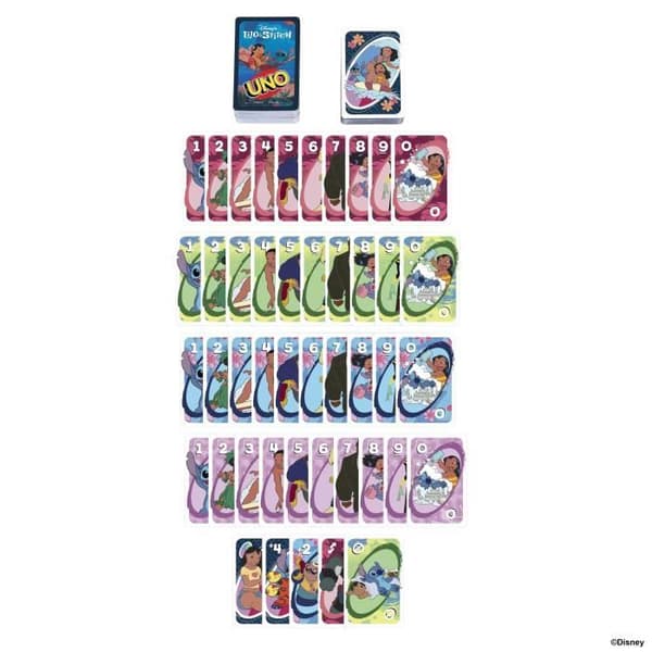 Mattel Games - Disney UNO Lilo and Stitch - Kortspel för barn och familj JCC10