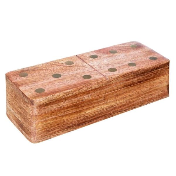 Dominospel 16 x 6,5 x 5 cm Mangoträ Atmosphera