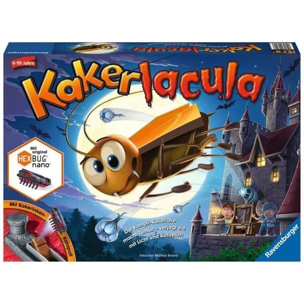 Ravensburger Kakerlacula brädspel - Modell 22300A - Max längd 20 min - För vuxna och barn
