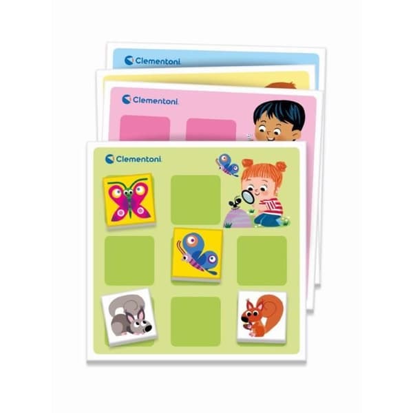 Clementoni - Box med 8 spel i 1 - Pedagogiska spel former, färger, siffror, kvantiteter - Ålder 3 och uppåt