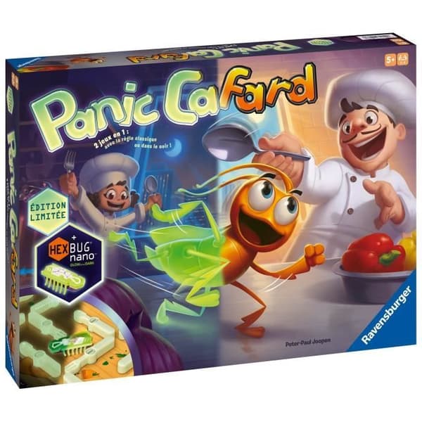 Phosphorescent Cockroach Panic, Roligt fartspel, 10-årsjubileumsutgåva, Barn och föräldrar, 5 år och uppåt, 20973, Ravensburger
