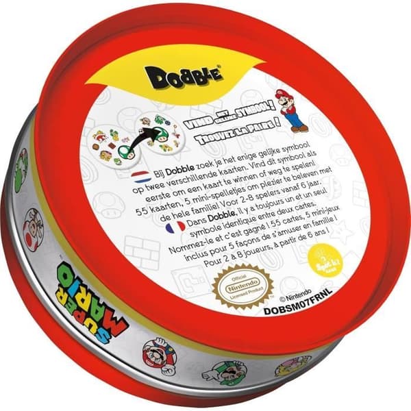 Stämningsspel - Nintendo - Dobble: Super Mario - 2 spelare eller fler - 6 år och uppåt - Fläckig färg