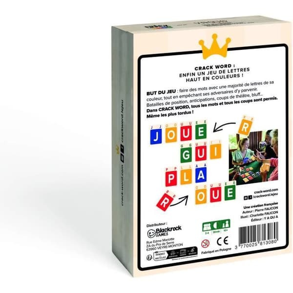 Crack Word - Strategispel - BLACKROCK - Kreativitet och list