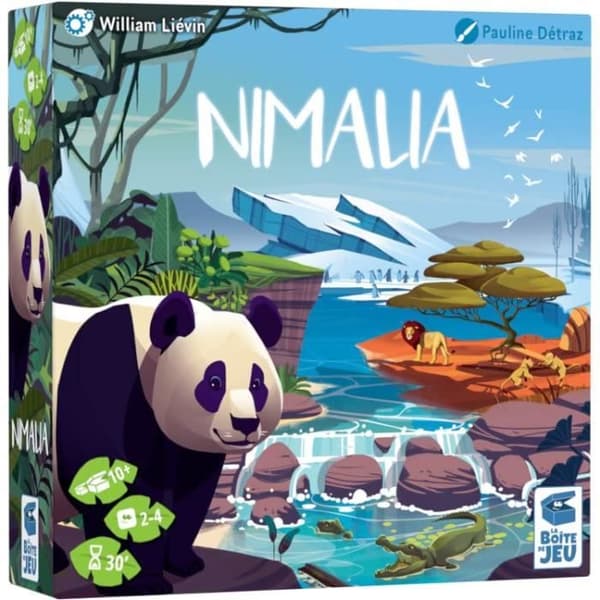NIMALIA brädspel från Blackrock Games - För 2 spelare eller fler - Från 10 år - Längd 30 min