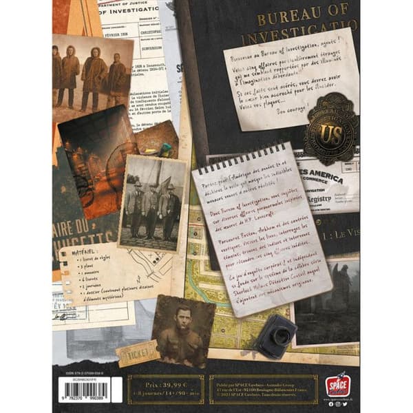 Asmodee Spel av atmosfär Utredningsbyrå Utredningar i Arkham - 9782370990389
