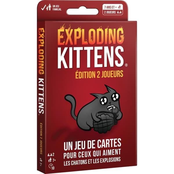Exploding Kittens 2 Players - Asmodee - Brädspel
