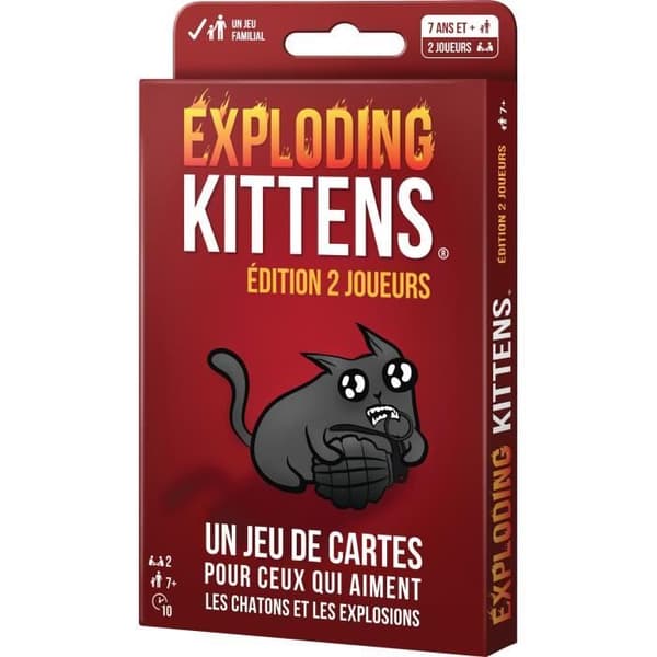 Exploding Kittens 2 Players - Asmodee - Brädspel