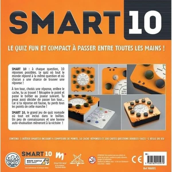 SMART10 frågesport - Vit - Blandat - Vuxen - 15 år gammal - 2 spelare eller fler - 20 min