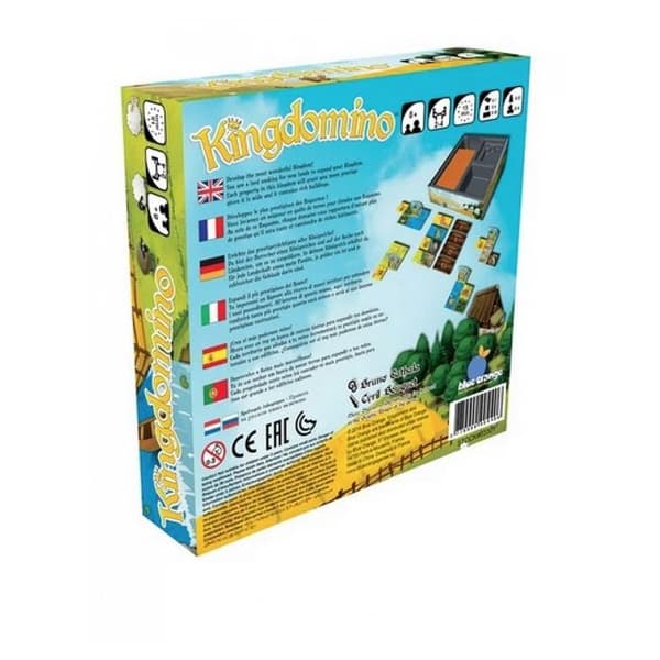 Kingdomino pusselspel - BLÅ ORANGE - Kingdomino modell - 2 eller fler spelare - Vuxen - Blå
