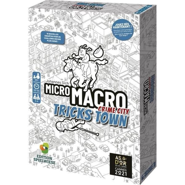 Brädspel - BLACKROCK - MicroMacro - Crime City - Tricks Town - 16 utredningar