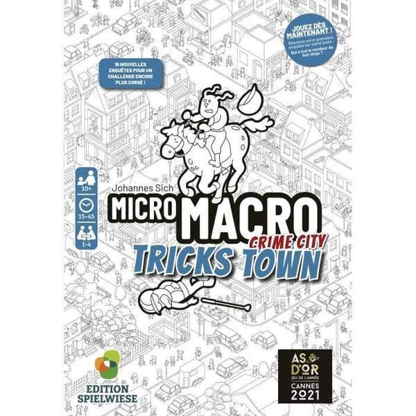 Brädspel - BLACKROCK - MicroMacro - Crime City - Tricks Town - 16 utredningar