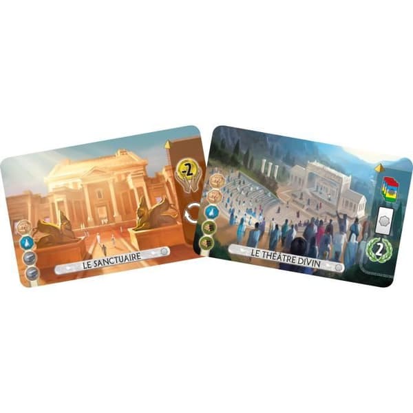 Produktionsvila | 7 Wonders: Duel - Pantheon Expansion | Brädspel | Från 10 år | 2 spelare | 30 minuter