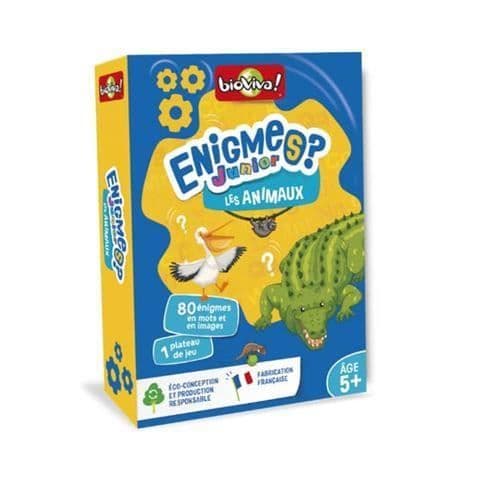 Kortspel - BIOVIVA - Bioviva Enigmes junior Djur - 5 år - Barn - 35 min - Kortspel