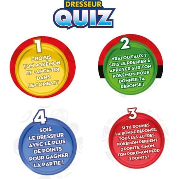 Bandai - Pokémon - Trainer Quiz - 100 % Pokémon kunskapsquiz - Interaktivt elektroniskt spel - talar franska