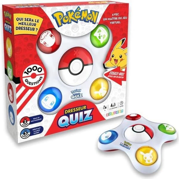 Bandai - Pokémon - Trainer Quiz - 100 % Pokémon kunskapsquiz - Interaktivt elektroniskt spel - talar franska