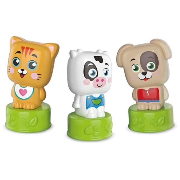 Clementoni - Cubes &amp; Animals Soft Clemmy - 6 kuber + 3 tecken + Bok