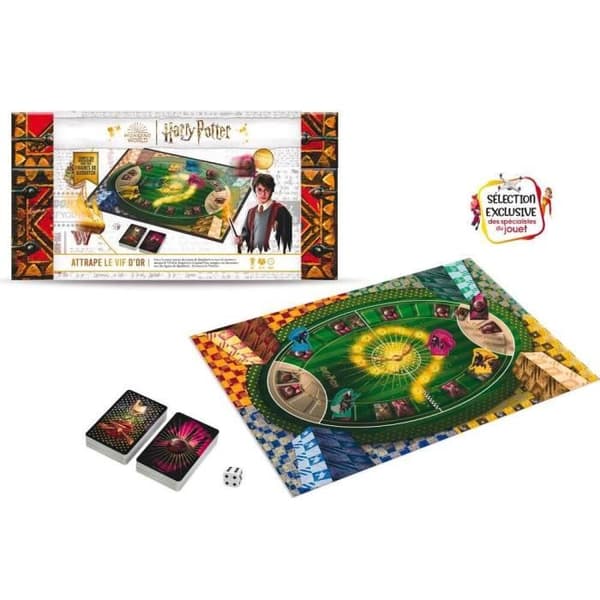 Harry Potter Catch the Snitch Frankrike Cards Kortspel - Vit/Rött - 20 min