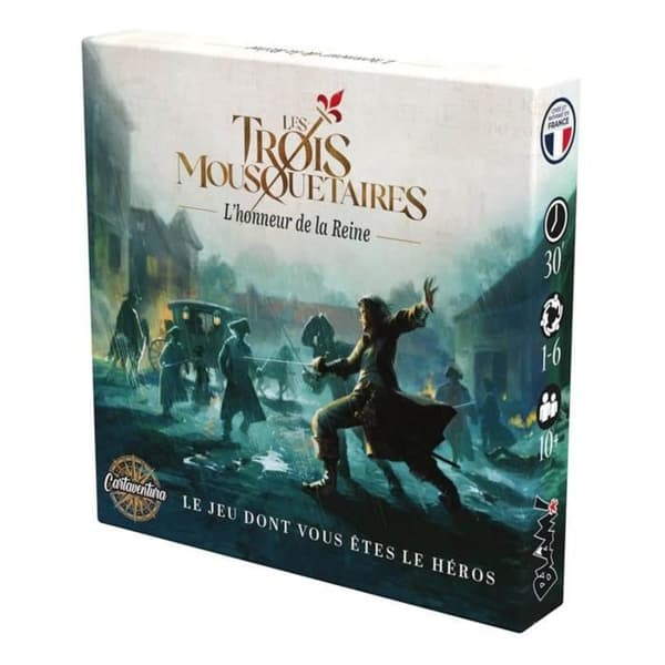 Brädspel - BLACKROCK - De 3 musketörerna - 35 kort - 1 till 6 spelare - 30 minuter